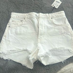 Zara white shorts